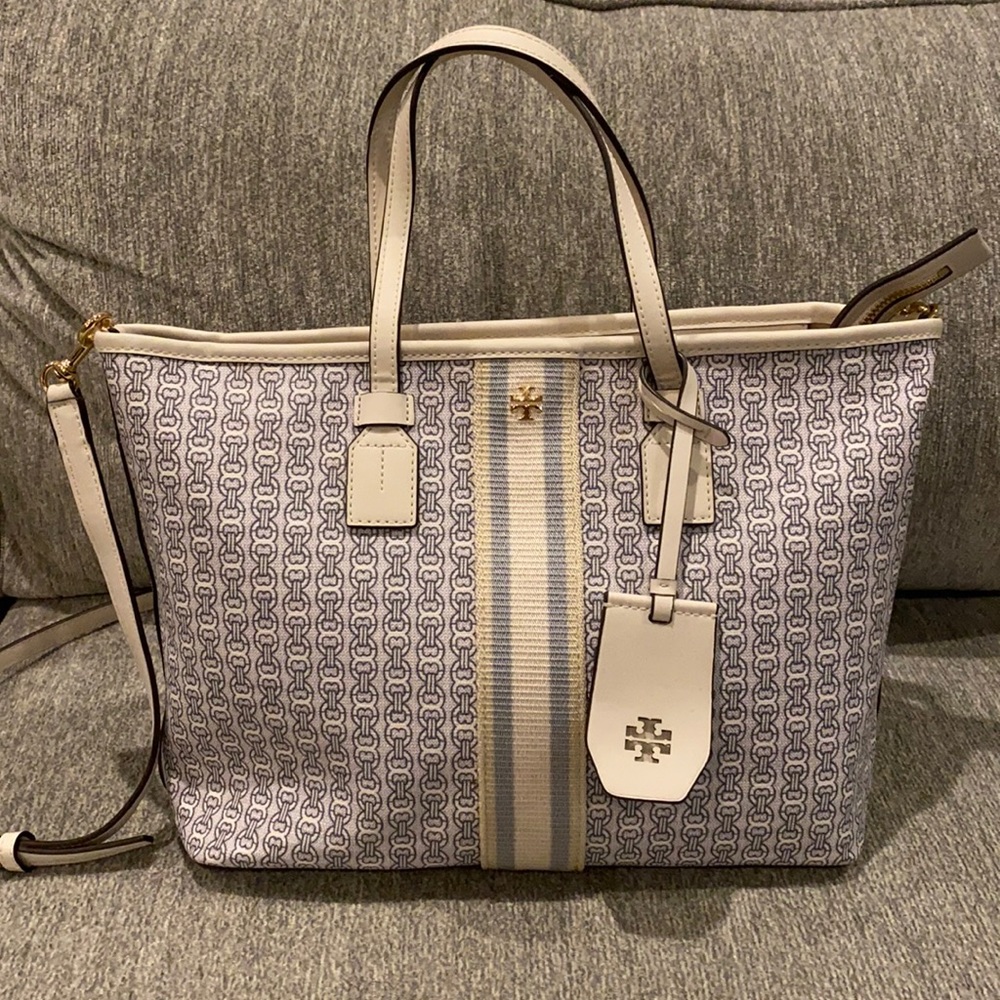VGUC Authentic Tory Burch Zip Top Gemini Link Satchel